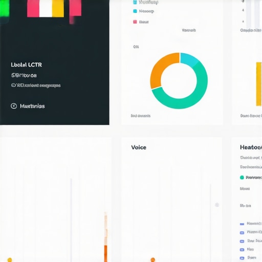 Advanced CTR Analytics Dashboard A detailed dashboard visualizing CTR metrics, heatmaps, and voice search analytics for local SEO.