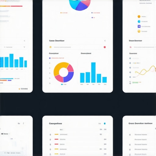 Close-up of a digital dashboard displaying local SEO and competitor analysis metrics