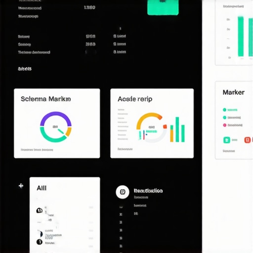 Dashboard showing analytics, schema, and AI insights for local SEO