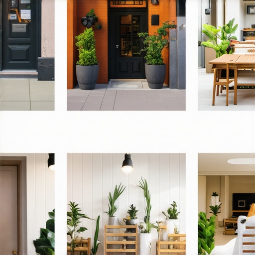 Sample images of attractive business storefronts and customer service scenes to improve GMB CTR