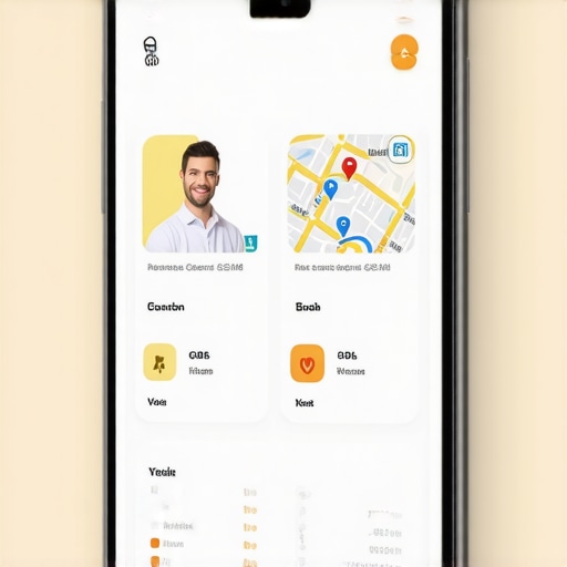 Smartphone screen showing local search results with voice search and micro-moment indicators