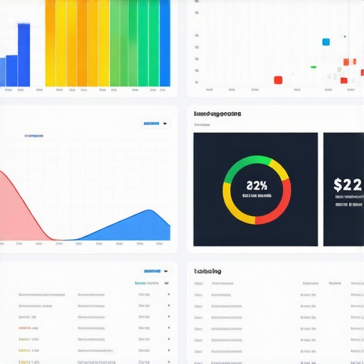 Dashboard displaying data from Google My Business, social media, and review platforms for CTR analysis