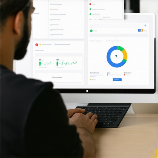 Business owner reviewing analytics dashboard for Google My Business CTR strategies