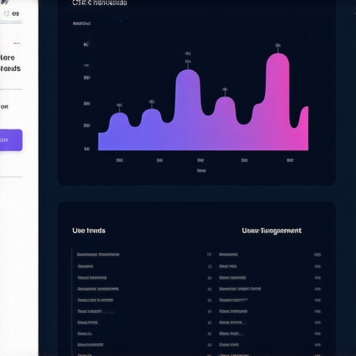Screenshot of AI dashboard with CTR analytics and user engagement data