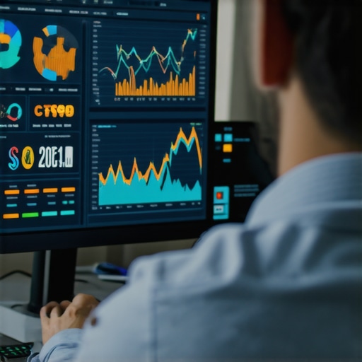 Analyzing CTR Data for Local SEO SEO expert reviewing CTR signals and local rankings on a monitor.