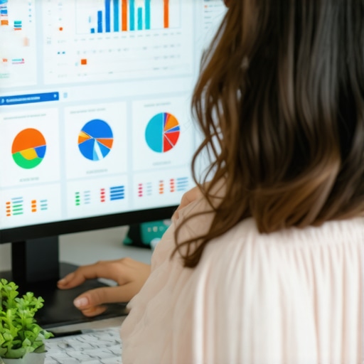 Analyzing Local SEO Data for GMB Optimization Business analytics dashboard showing local SEO metrics and trends