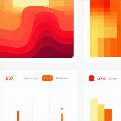 Heatmap analysis of user interactions on a local search listing