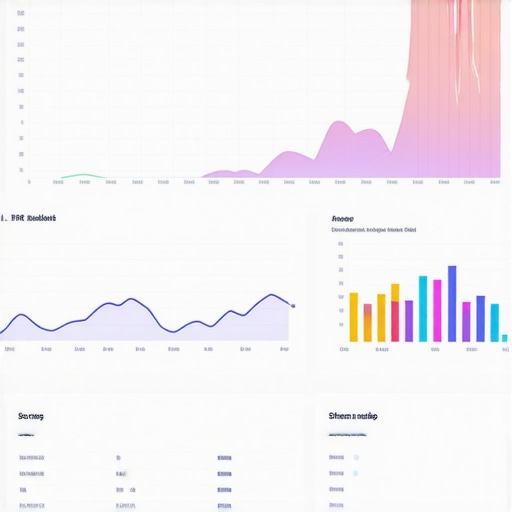 Digital marketing analytics dashboard displaying CTR and schema markup insights
