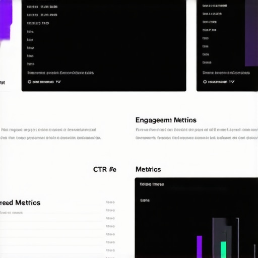 Digital Analytics Dashboard for CTR Analysis Screenshot of analytics dashboard displaying CTR and user engagement data
