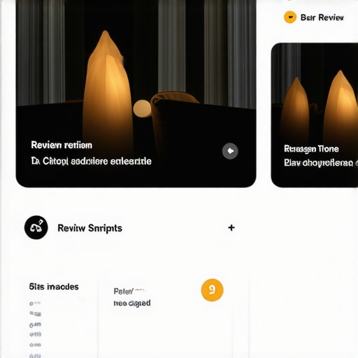 A digital illustration showing an optimized Google My Business profile with reviews, images, and call-to-action buttons