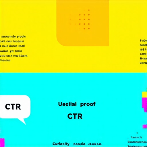Infographic illustrating psychological triggers such as urgency, social proof, and curiosity influencing CTR in local SEO.