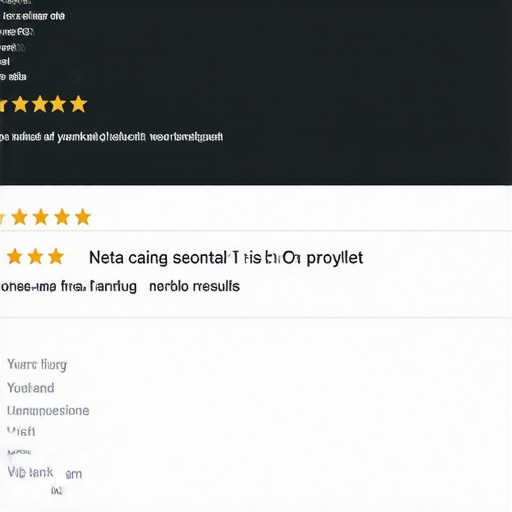 Schema markup code showing local business rich snippets with star ratings and FAQs