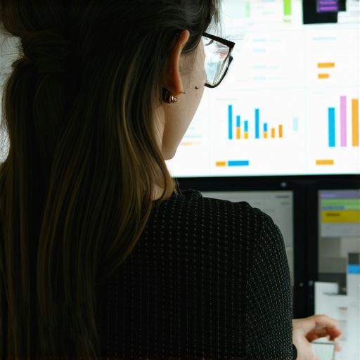 Business owner reviewing AI-driven CTR and engagement analytics