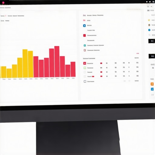 AI Analytics Dashboard for Local SEO Optimization Illustration of AI analytics dashboard with heatmaps and user interaction data for local SEO