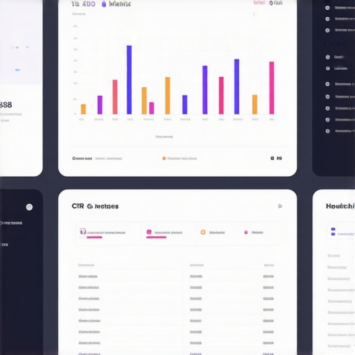 Screenshot of AI-powered local SEO analytics dashboard showing CTR and ranking data.