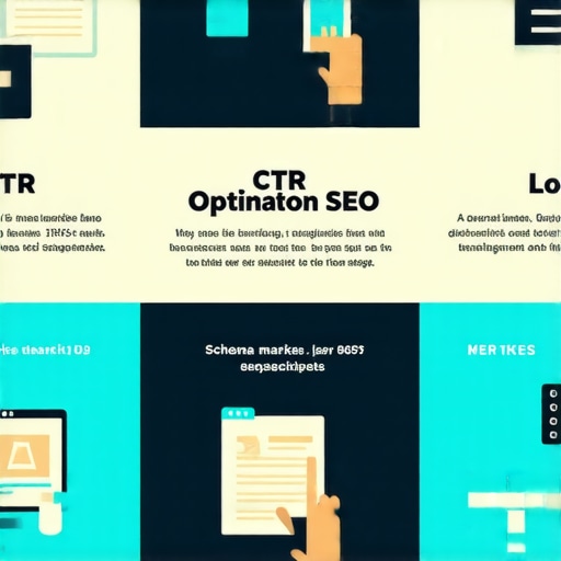 CTR Optimization Techniques for Local SEO Infographic illustrating CTR strategies for local businesses