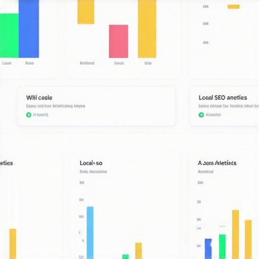 CTR and Local SEO Analytics Dashboard A digital dashboard displaying CTR metrics and insights for local SEO optimization.