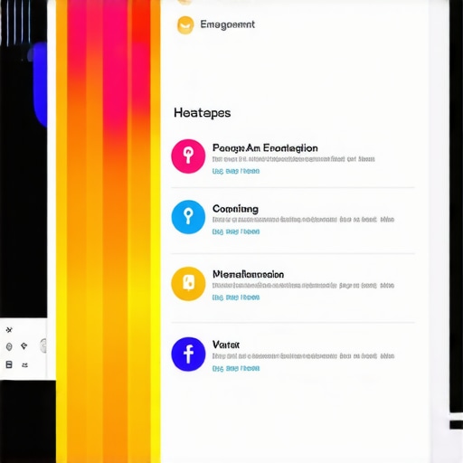 Heatmap of GMB Engagement Heatmap highlighting user engagement areas on a GMB profile