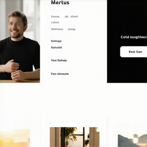Business profile with compelling images and call-to-action buttons