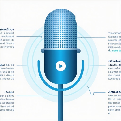 Infographic showing how to optimize for voice search in local SEO with keywords and structured data