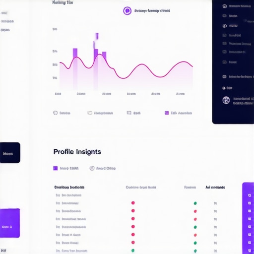 AI Data Analytics for Local SEO Business analyst reviewing digital analytics dashboard with GMB insights.