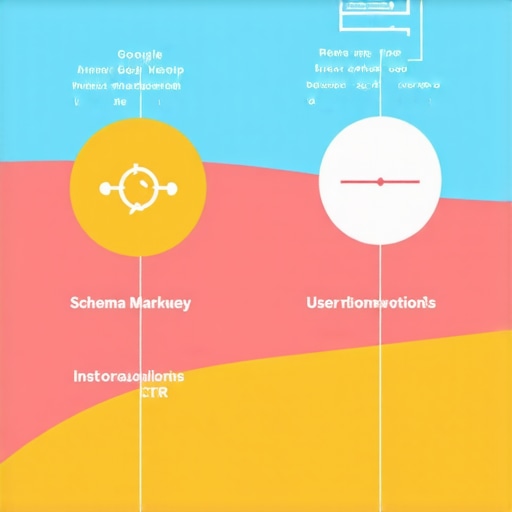 Diagram showing steps to optimize CTR signals in Google My Business with schema, analytics, and timely responses.