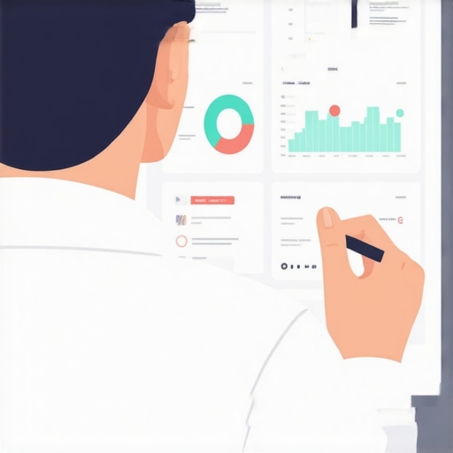 Business owner reviewing engagement analytics on a digital dashboard to improve local rankings