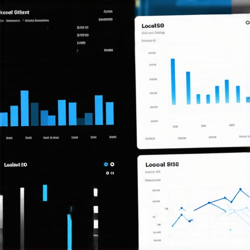 CTR Optimization Dashboard Screenshot of a digital marketing dashboard monitoring CTR and local SEO stats