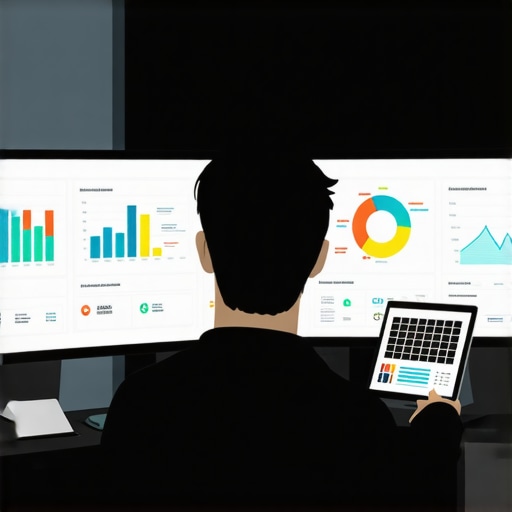 Expert reviewing local SEO and CTR analytics on a digital dashboard
