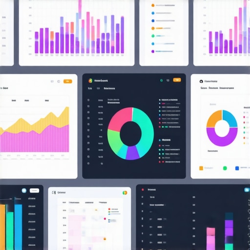A modern workspace with screens showing analytics, heatmaps, and SEO data relevant to CTR optimization.