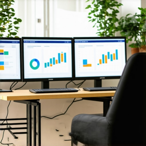 A workspace showing analytics and marketing tools for local SEO optimization.