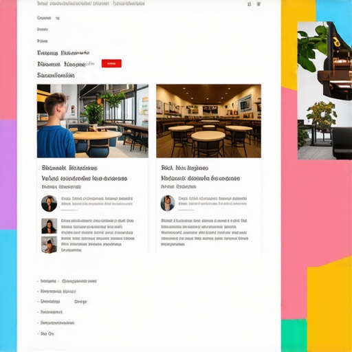 A digital illustration of a local business listing enhanced with schema markup and visually appealing rich snippets.