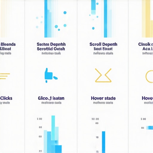 Infographic illustrating user engagement signals such as scroll depth and clicks affecting local search rankings.
