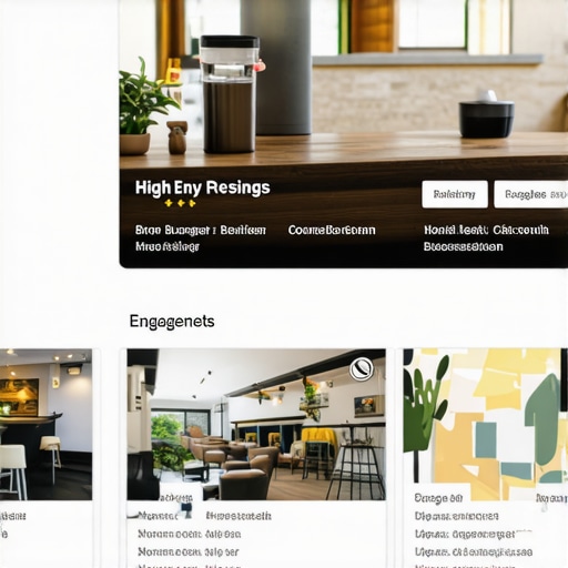 Google My Business profile page displaying high engagement and positive reviews.
