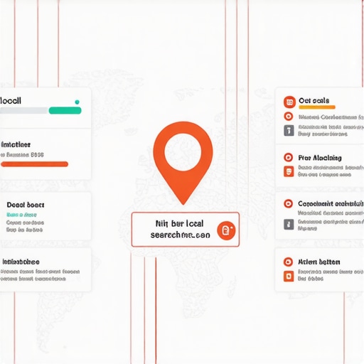 A digital map showing personalized search results with emphasis on CTR signals