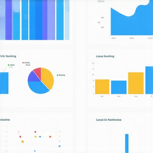 Dashboard showing analytics and insights for local search performance.