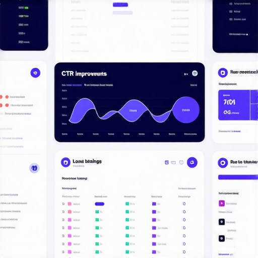 Screenshot of an analytics dashboard showcasing CTR and ranking metrics for local SEO optimization.