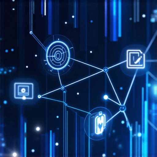 Futuristic AI interface showing real-time data for optimizing local search CTR