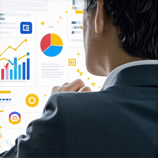 Business professional reviewing digital signals and local SEO data