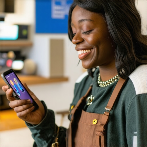 Business owner actively interacting with customers through digital channels