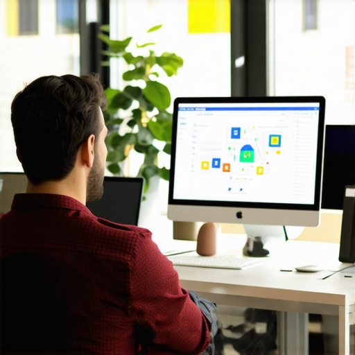 Team analyzing data on screens for local SEO and GMB ranking improvements