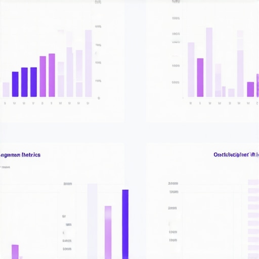Graphical representation of user engagement metrics and CTR analysis tools