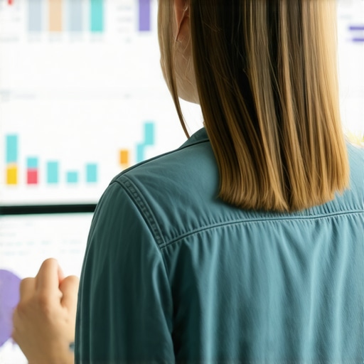 Business owner reviewing local SEO analytics dashboard showing user behavior signals