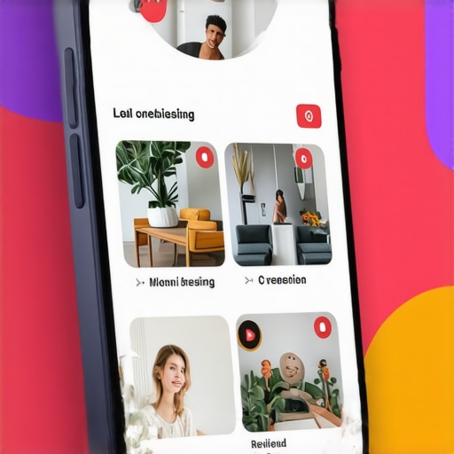 Smartphone screen featuring a well-optimized Google My Business profile with engaging visuals and positive reviews