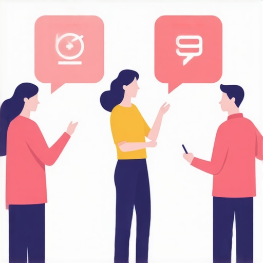 Interactive Local Engagement for SEO Success Illustration showing local businesses encouraging customer interactions both online and offline for better rankings in Google My Business.