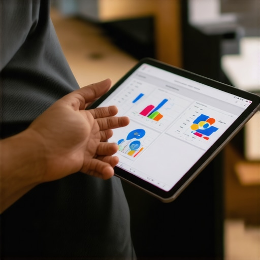 Decoding Local Engagement Signals Business analytics and map data on a tablet