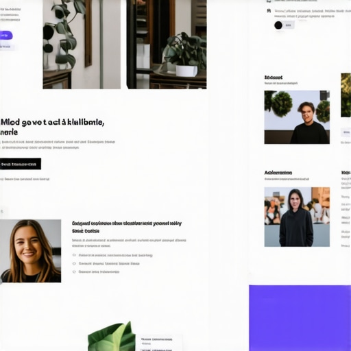 A digital illustration showing a local business profile with interactive tools and high user engagement