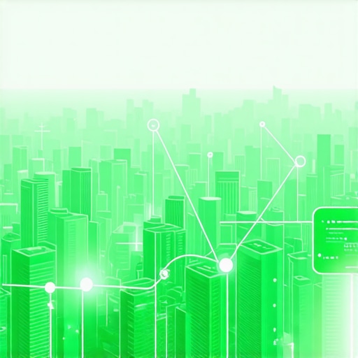 Futuristic Local Search Ecosystem Cityscape with digital search signals representing multimodal local SEO in 2026