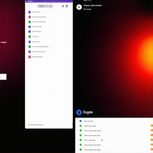 Digital dashboard displaying heatmaps and analytics of user interactions on Google My Business listings.