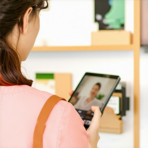 Business owner interacting with customers using smartphones and tablets to demonstrate local signals enhancement.